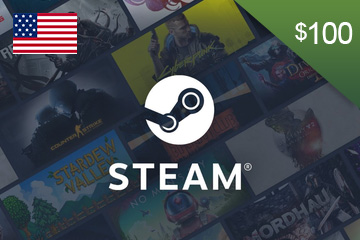 Steam Wallet Top Up - 100 USD - United States(USD)