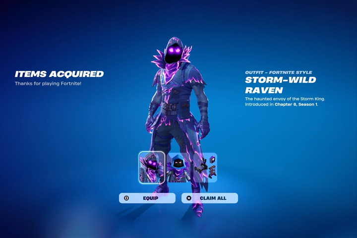 Fortnite - Storm-Wild Raven Outfit